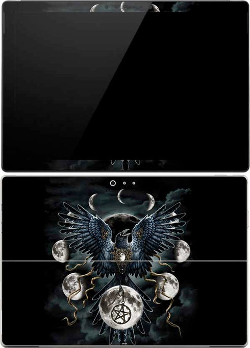 Crow and Moon Phases by Sarah Richter Surface Pro (2017) Skin